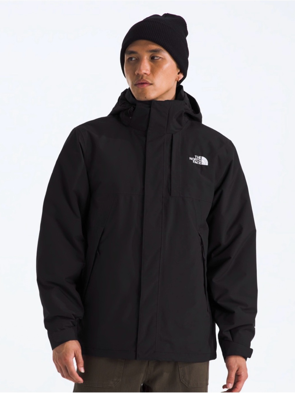 The North Face tri climate coat with hood.